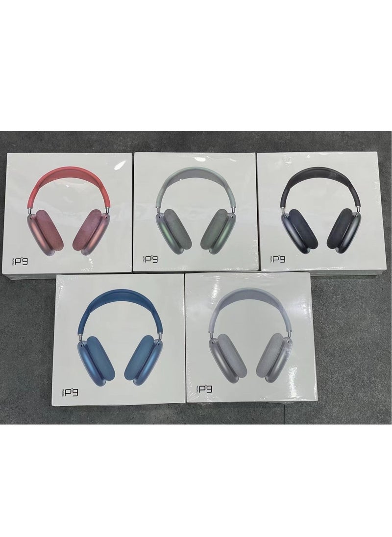 P9 - P9 Bluetooth Headphones Over Ear Sky Blue - Image 1