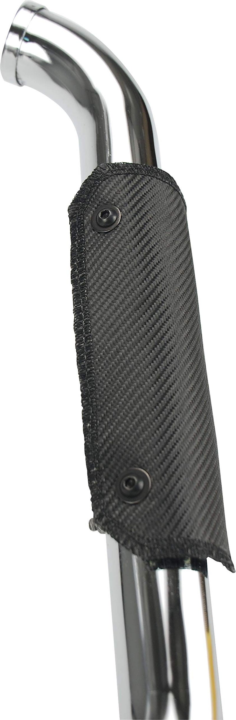 Design Engineering 010496 ONYX Series 4" x 8" Pipe Heat Shield with Stainless Steel Clamps - Image 2