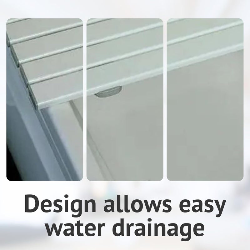 Homecraft Savanah Slatted Bath Board 71 x 23 cm Lightweight Bath Seat for Elderly and Disabled Quick Draining Bathing Aid with Non Slip Fittings Supports up to 190 kg - Image 5