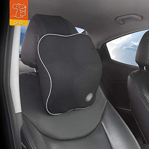 Gigi (G-1601) Memory Foam Car Neck Pillow Car Headrest,Head Pillow,Rest Pillow,Protect Neck (Black) - Image 2