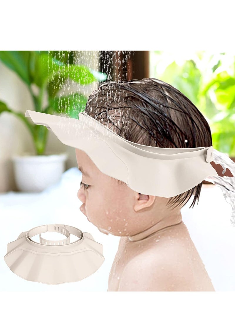 Gonice - Baby Shower Cap Bath Visor Protection Silicone Adjustable Safe Shower Bathing Cap for Protector Eye Ear Shampoo Cap for Infants Toddler Baby Kids Children - Image 1