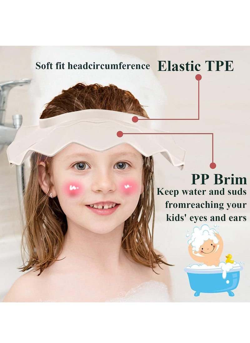 Gonice - Baby Shower Cap Bath Visor Protection Silicone Adjustable Safe Shower Bathing Cap for Protector Eye Ear Shampoo Cap for Infants Toddler Baby Kids Children - Image 1