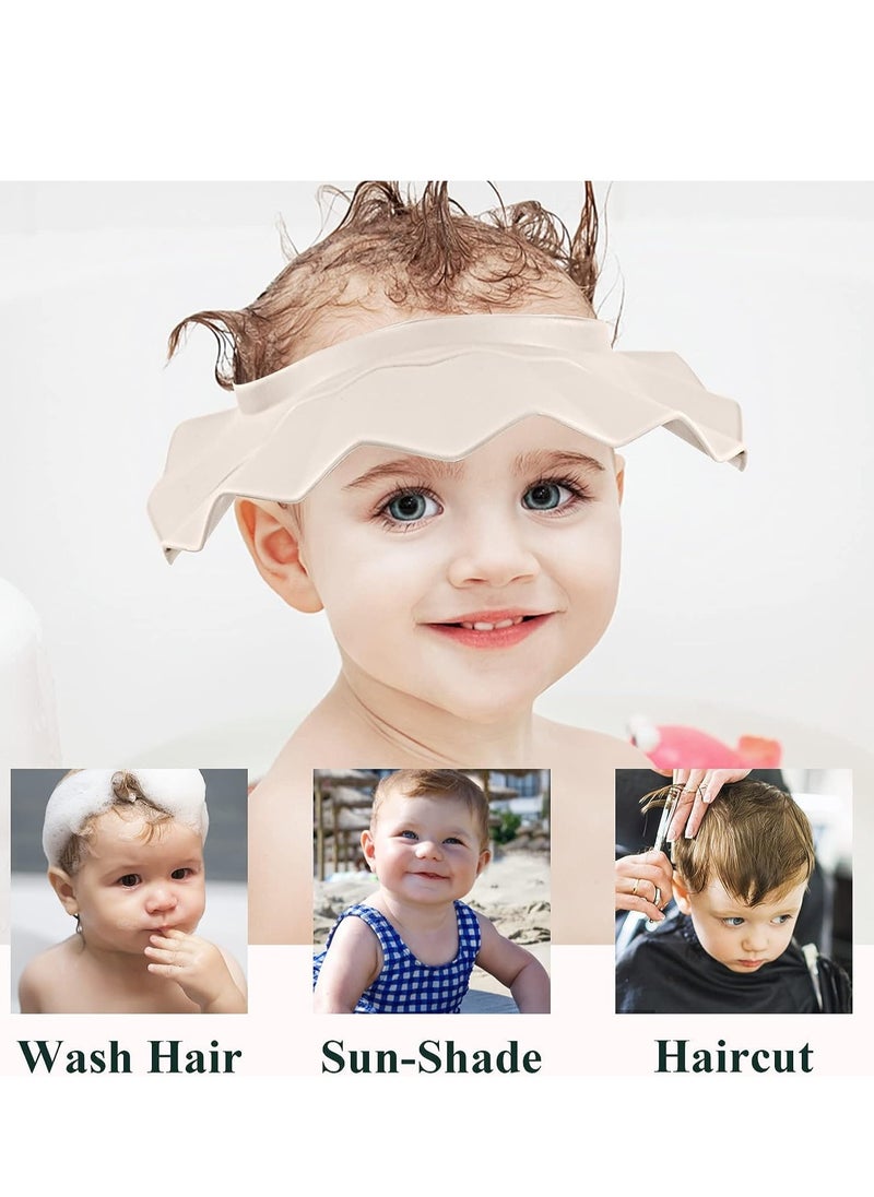 Gonice - Baby Shower Cap Bath Visor Protection Silicone Adjustable Safe Shower Bathing Cap for Protector Eye Ear Shampoo Cap for Infants Toddler Baby Kids Children - Image 1