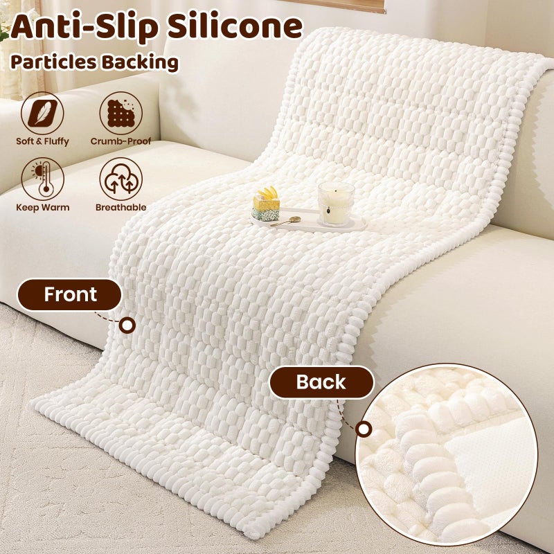 Royhom Couch Cover for Dogs Washable, Soft Thick Pet Couch Covers for Sofa, Pawcart Couch Protector Pet Friendly, Furniture Covers Dog Mat for Couches and Sofas (White, 27.6 x 59 Inch) - Image 5