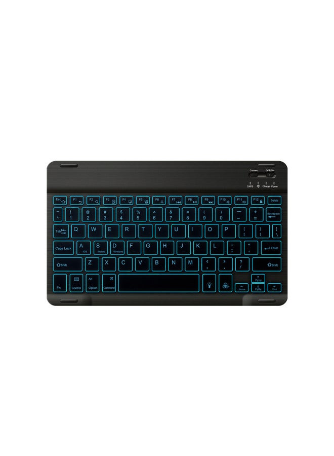 Backlit Bluetooth Keyboard For Ipad Tablet Wonderful Control Keyboard 10 Inch Colorful Light Emitting Bluetooth Keyboard Factory-Color:10 Inch Colorful Backlit Keyboard-White-Product Type:+ Aircraft Box Packaging - Image 5