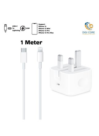 iPhone Charger 20W USB-C Power Adapter Fast Charger With Type-C To Lightning Cable 1 Meter White Support iPhone 13 Series - pzsku/Z7301C60AEE3035C1C91EZ/45/_/1683738903/2b4b46cf-d367-4921-bfcc-168835a0ca87