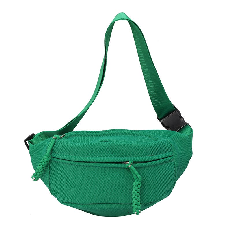 Women’s Canvas Sling Bag with Wide Strap, Zip Closure and Phone Pocket - Image 1