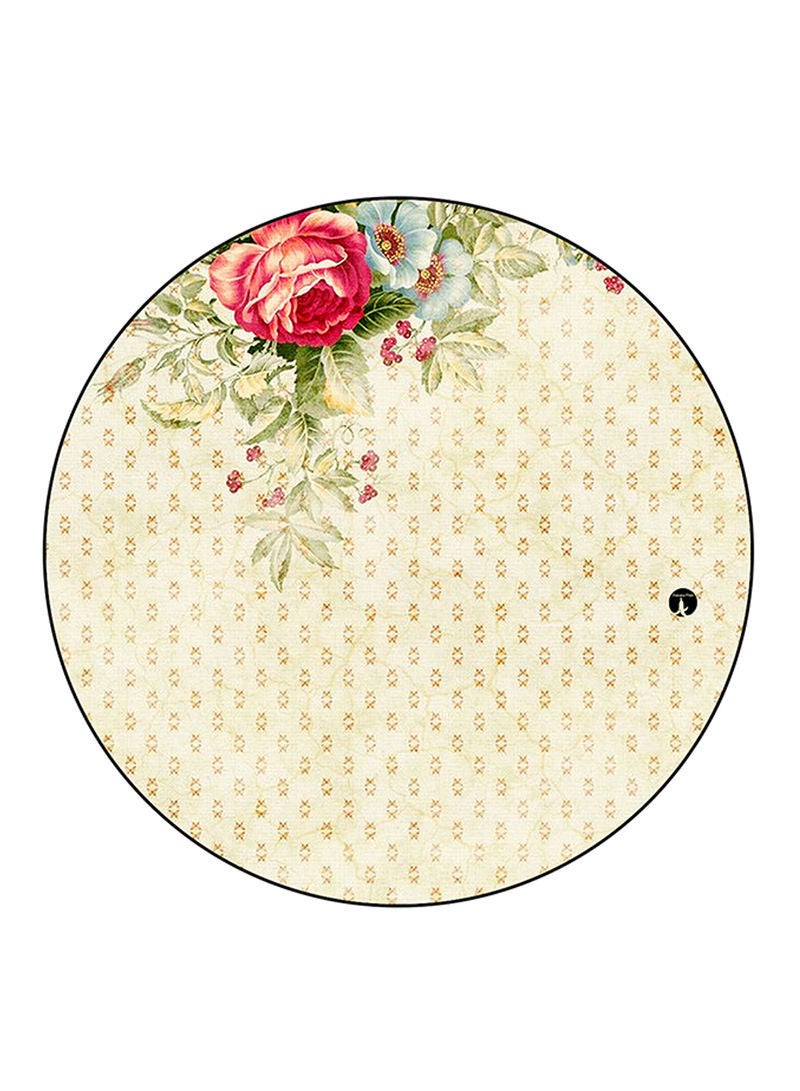 Flower Printed Mouse Pad Multicolour
