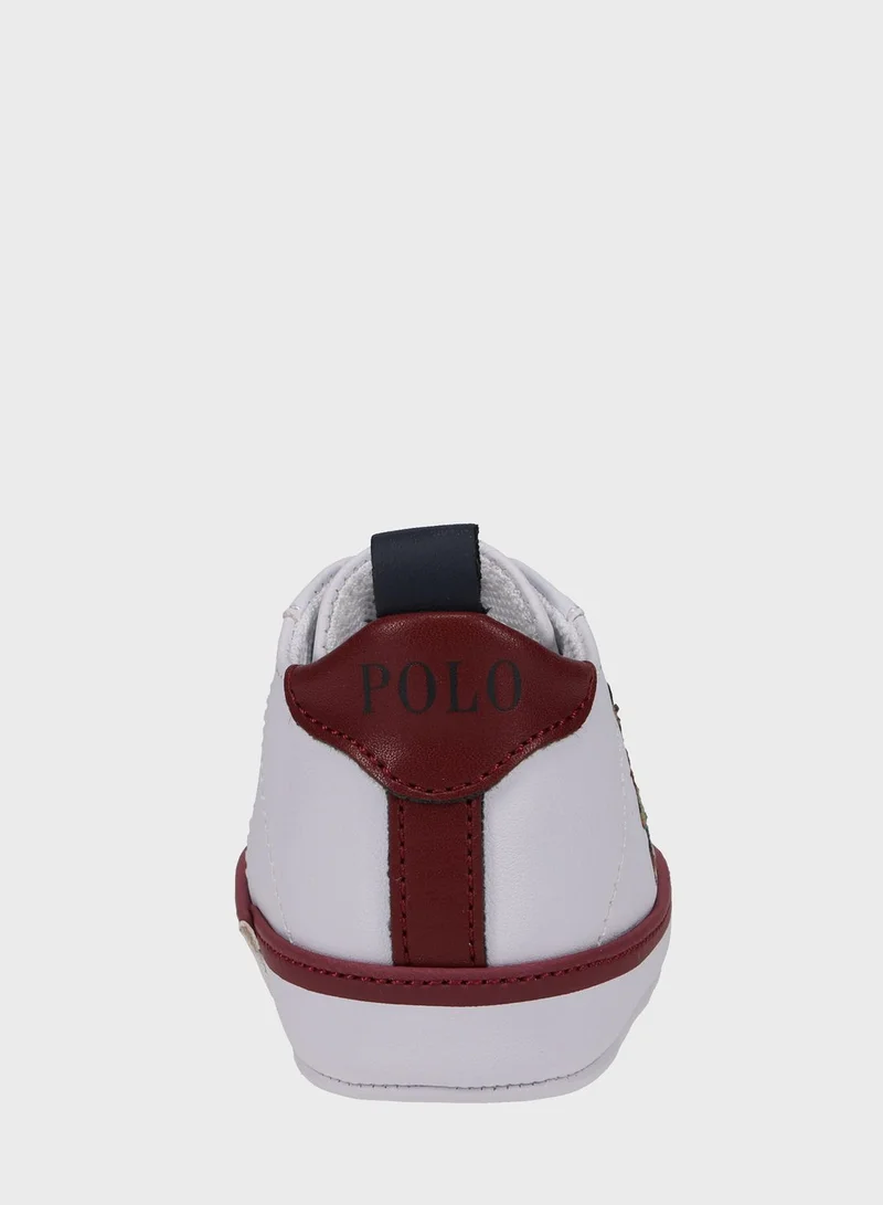 POLO RALPH LAUREN Infant Quilton Bear Gore Hi Lace Up Sneakers