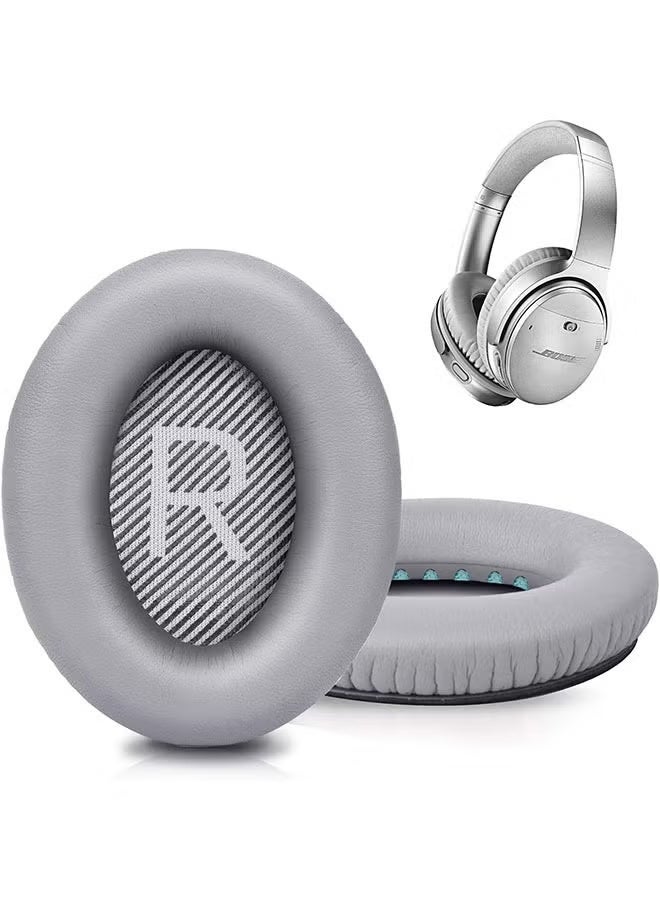 وسائد أذن استبدال لسماعات بوز QC35/QC35ii، وسائد أذن من رغوة الجلد الناعم مع خاصية عزل الضوضاء - Image 1