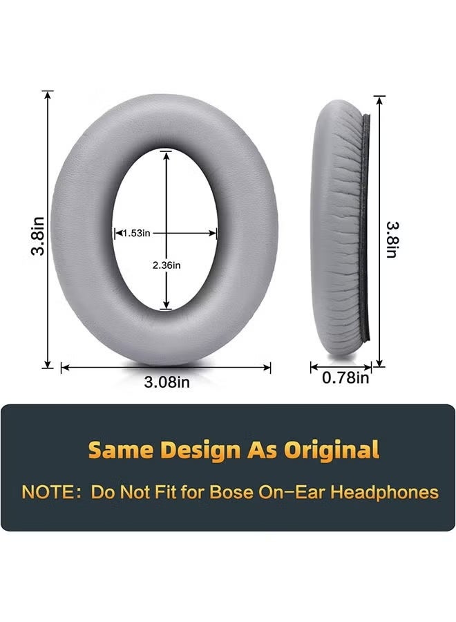 وسائد أذن استبدال لسماعات بوز QC35/QC35ii، وسائد أذن من رغوة الجلد الناعم مع خاصية عزل الضوضاء - Image 2