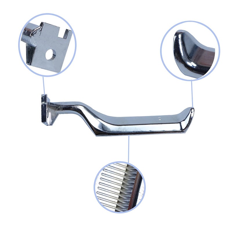 YMHHefy Silver Interior Metal Door Handle Front Left Driver Passenger Compatible with 19871996 Ford Bronco F150 F250 F350 F53 F59 F800 E7TZ1522601A E7TZ1522600A 77177 77178 2Pcs - Image 4