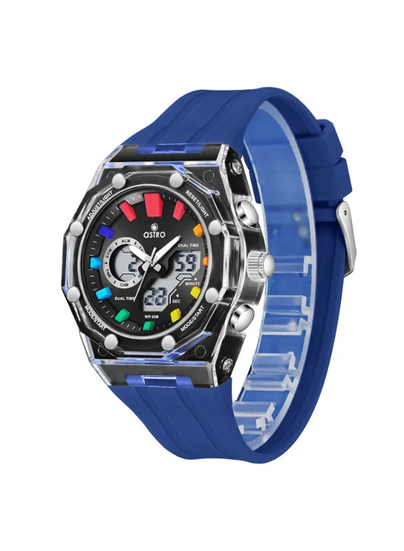 ASTRO Astro A24801-PPNB Kids Analog-Digital Display Watch & Polyurethane Strap Blue