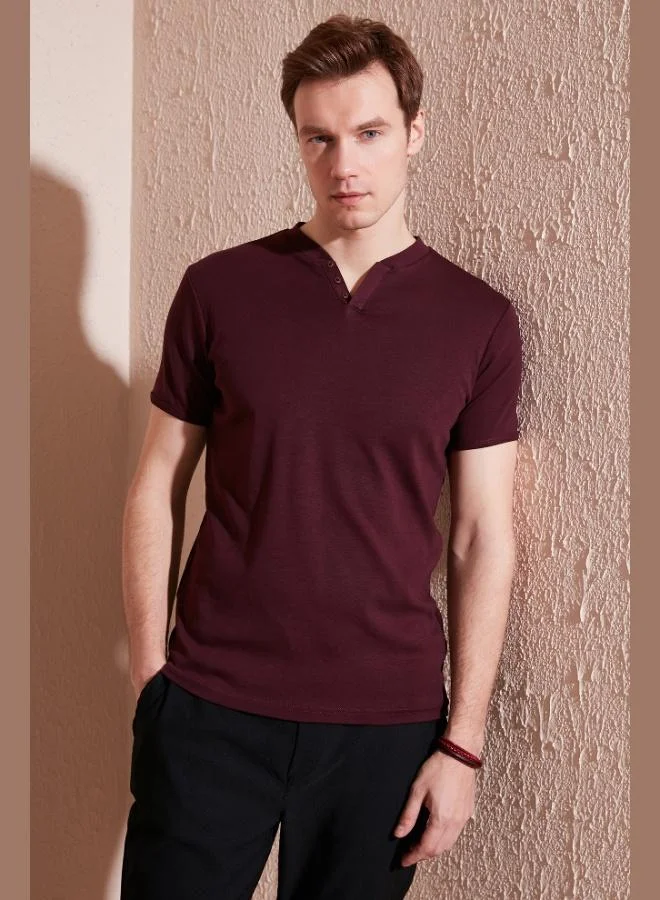 Buratti Cotton V-Neck Slim Fit T-Shirt Men's T-Shirt 5902122