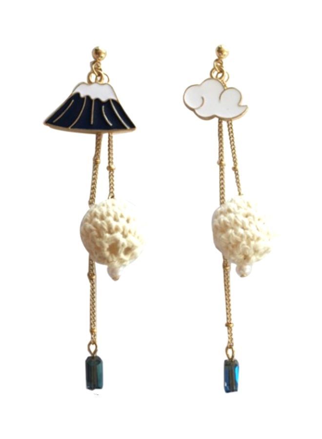 NIBEMINENT Mount Fuji Designed Dangle Earrings - Image 1
