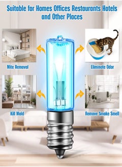 Y&D UVC Replacement Light Bulbs, UV Germicidal Lamps, Deodorization Mite Bulbs Ultraviolet Disinfection Lamps for Refrigerator Cabinets, Compatible with Germ Guardian Air Purifier Sanitizers 4Pcs  - Image 4
