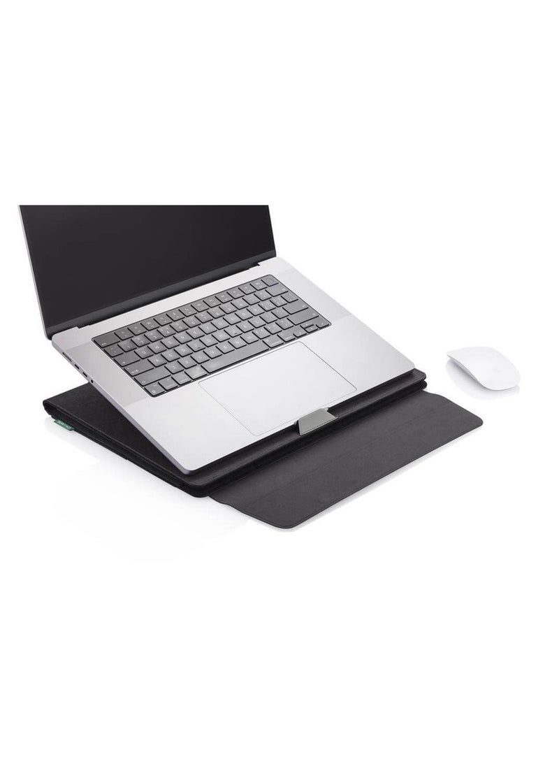 SANTHOME Laptop Sleeve Case 2-in-1 Laptop Sleeve and Workstation for Men and Women Macbook up to 15.6 inch Laptop (Grey)  - Image 5