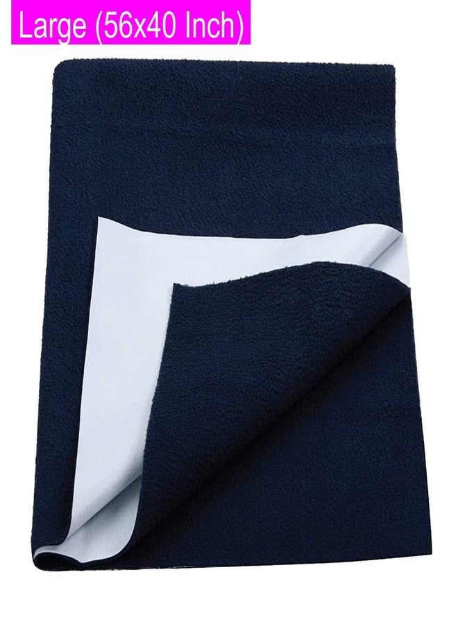 Mopak Decor Baby Dry Sheet/Urine Sheet/Diaper Free Sleeping Mats/Mattress Protector/Bed Protector Adult Sheet- Large Size/Navy Blue (Pack of 1), 40 INCH X 56 INCH - Image 3