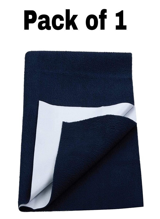 Mopak Decor Baby Dry Sheet/Urine Sheet/Diaper Free Sleeping Mats/Mattress Protector/Bed Protector Adult Sheet- Large Size/Navy Blue (Pack of 1), 40 INCH X 56 INCH - Image 2