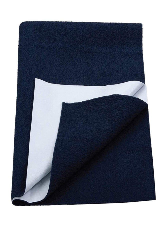 Mopak Decor Baby Dry Sheet/Urine Sheet/Diaper Free Sleeping Mats/Mattress Protector/Bed Protector Adult Sheet- Large Size/Navy Blue (Pack of 1), 40 INCH X 56 INCH - Image 1