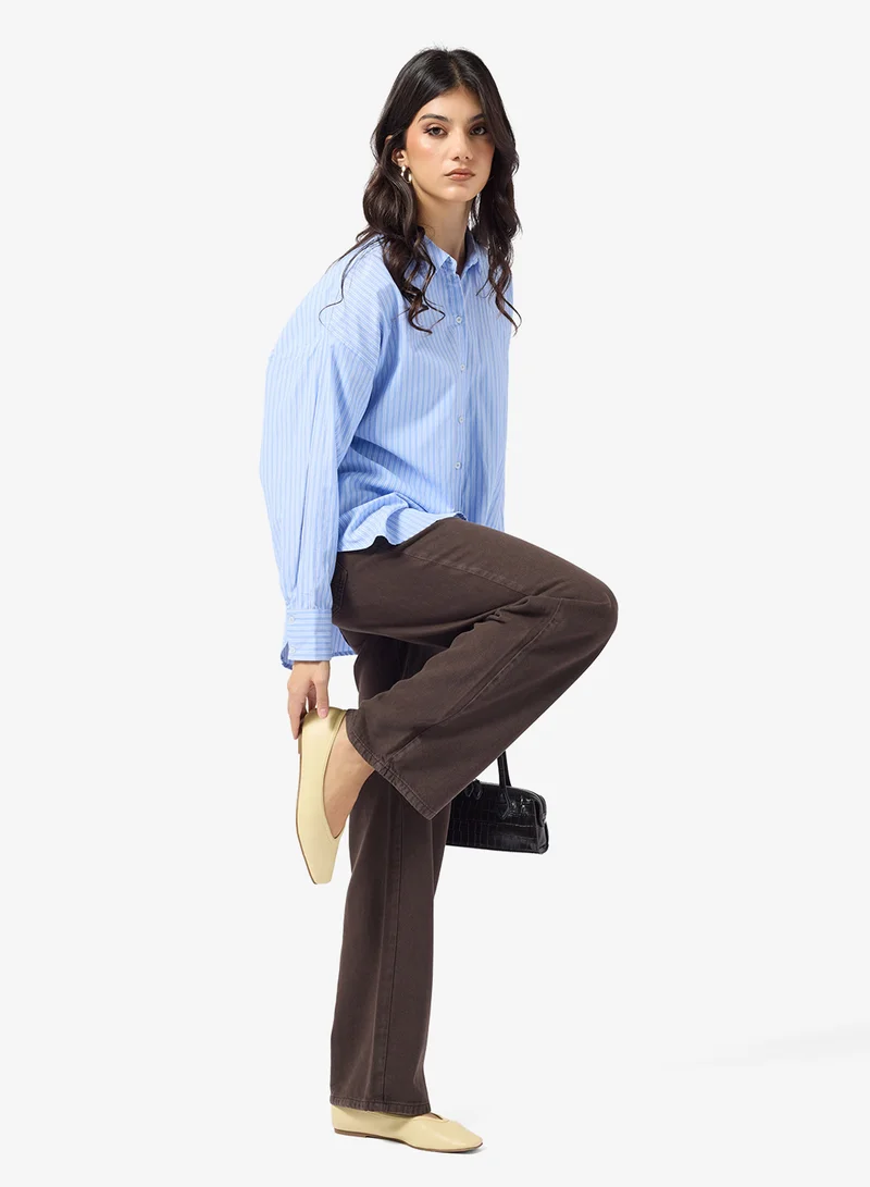 Raid CREAM PU Square Toe Flat Ballerinas for Women | Best Price UAE
