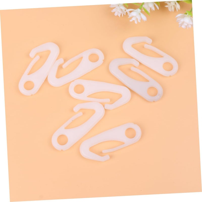 Worldwide popular practical build Hemoton Flag Pole Attachment Hardware 8 Pcs Nylon Snap Hooks Flag Pole Clips Carabiner Clips Pp Buckle Classic modern blend design - Image 2