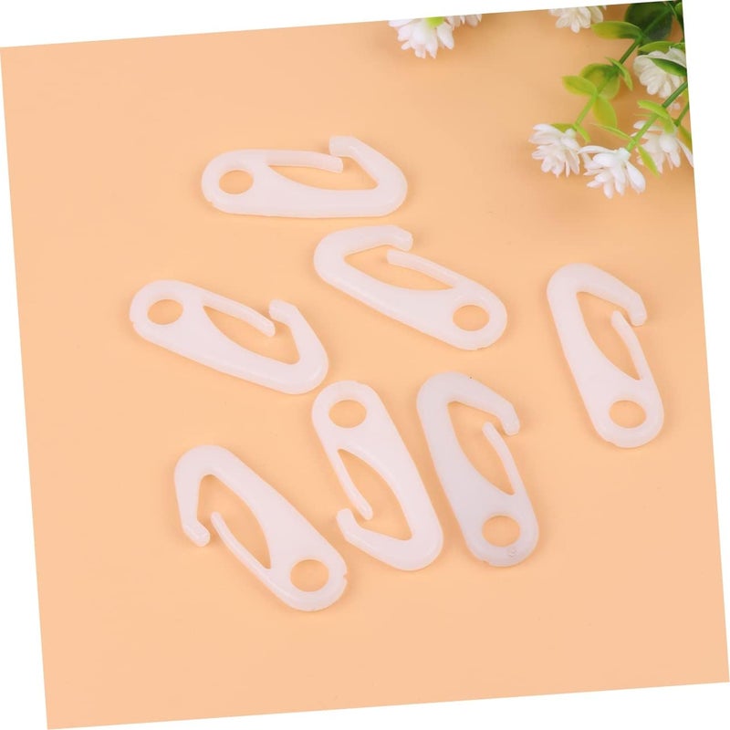 Worldwide popular practical build Hemoton Flag Pole Attachment Hardware 8 Pcs Nylon Snap Hooks Flag Pole Clips Carabiner Clips Pp Buckle Classic modern blend design - Image 4