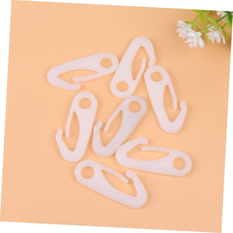 Worldwide popular practical build Hemoton Flag Pole Attachment Hardware 8 Pcs Nylon Snap Hooks Flag Pole Clips Carabiner Clips Pp Buckle Classic modern blend design - Image 5