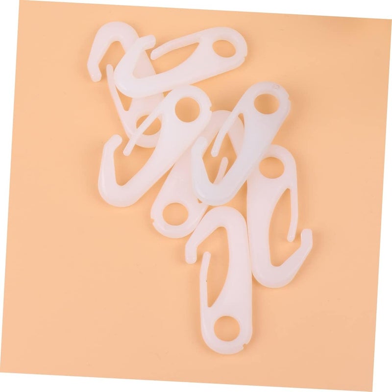 Worldwide popular practical build Hemoton Flag Pole Attachment Hardware 8 Pcs Nylon Snap Hooks Flag Pole Clips Carabiner Clips Pp Buckle Classic modern blend design - Image 3