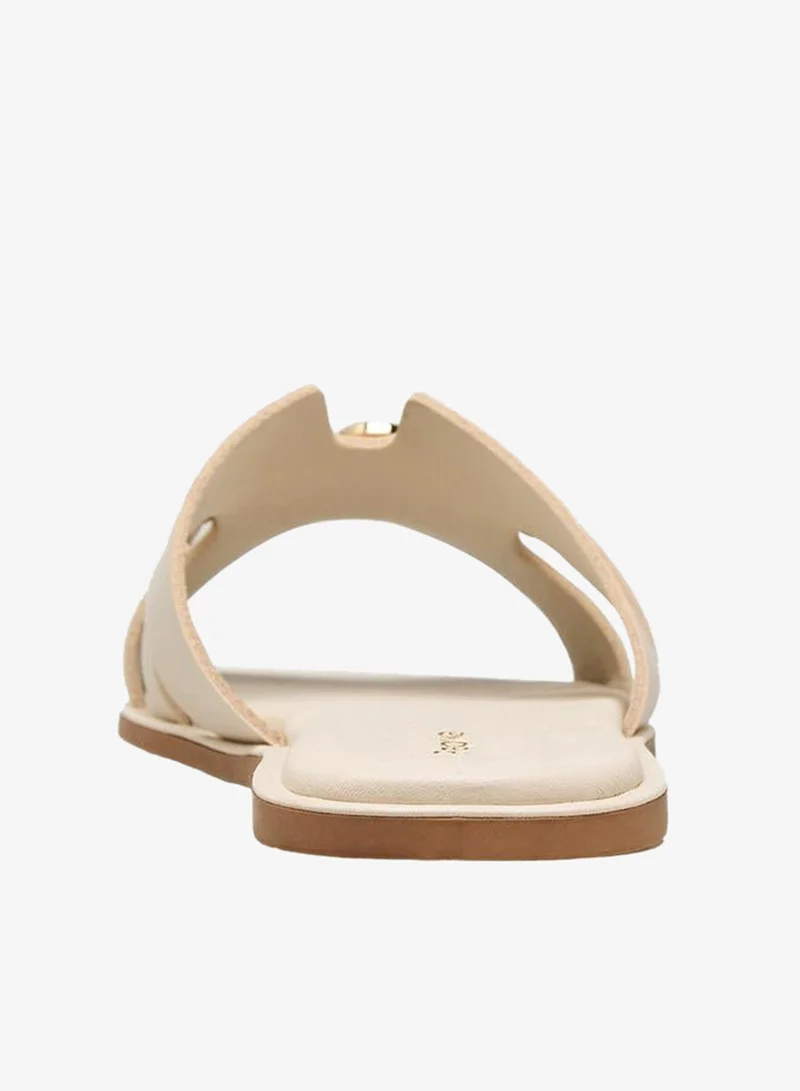Paprika CREAM Women Metal Accent Flat Sandals for Women | Best Price UAE