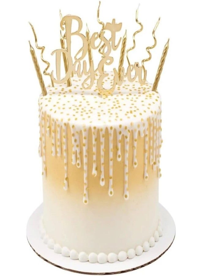 Unique Party Sparking Gold Spiral Birthday Candles (Pack of 10) - Luxurious & Eye-Catching Celebration Candles for Unforgettable Parties - Image 5