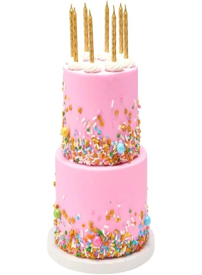 Unique Party Sparking Gold Spiral Birthday Candles (Pack of 10) - Luxurious & Eye-Catching Celebration Candles for Unforgettable Parties - Image 4