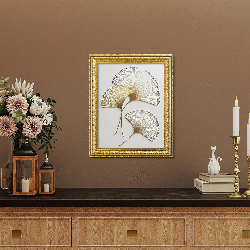 VIOLABBEY 11x14 Picture Frame Gold, Vintage Photo Frame for Wall or Tabletop Display, Classic Design for Office Home Decor, Fits 11x14 Pictures - Image 5