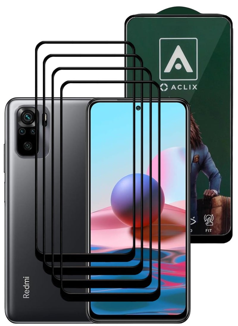 ACLIX 4 Pieces Antistatic ESD Dustproof Premium Quality High Definition Tempered Glass Screen Protector Designed For Xiaomi Redmi Note  10 - Image 1