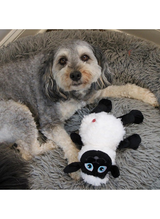 سبوت لعبة كلب با با با المحشوة من SPOT - لعبة صوفية لطيفة ومحبوبة مزودة بصافرة للكلاب والجراء المتوسطة إلى الكبيرة، مقاس 13 بوصة باللونين الأسود والأبيض - Image 5