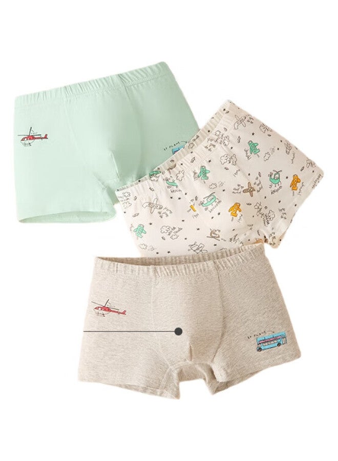 Red Bean Hongdou Children'S Underwear, Boys' Cotton Boxer Briefs, Class A Antibacterial Underwear, Youth Boxer Shorts, K4051 165 - Image 1