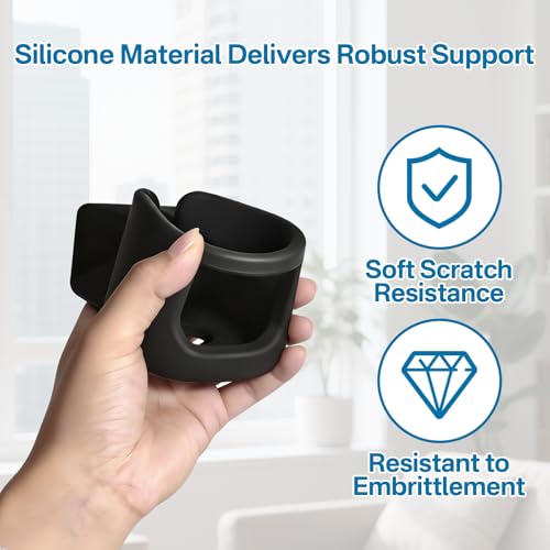 Chunxiao Upgrade Silicone Speaker Wall Mount for Sonos Roam 2, Sonos Roam, Roam SL Mount-Space Saving Speaker Mount for Sonos Roam, Roam SL, Roam 2 Wall Mount Bracket Easy to Install, Black - Image 5