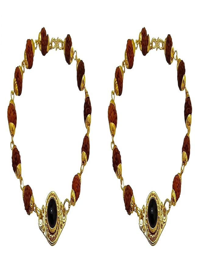 athizay Rudraksha Bracelet For Men | Boys panchmukhi rudraksh Bead mens bracelets - Image 1