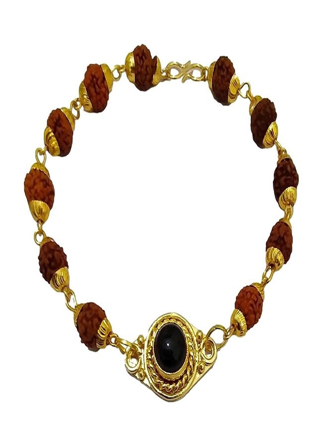 athizay Rudraksha Bracelet For Men | Boys panchmukhi rudraksh Bead mens bracelets - Image 3