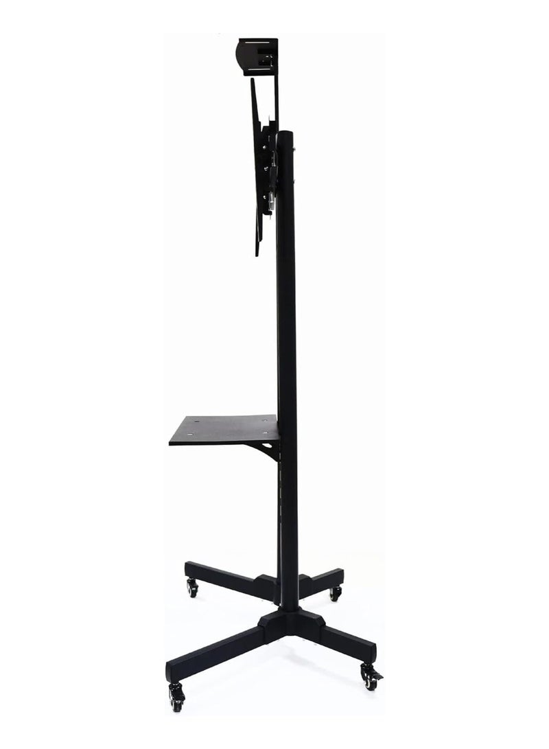 Adjustable Mobile TV Stand with Shelf – Fits 32" to 60" Screens - Image 3