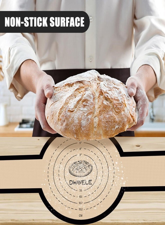 Dwavele Silicone Bread Sling for Dutch Oven, Non-Stick & Easy to Clean Bread Baking Mat Set, 2 Pcs Reusable Bread Sling with Long Handle to Transfer Sourdough (Black, 2PCS Round) - Image 2