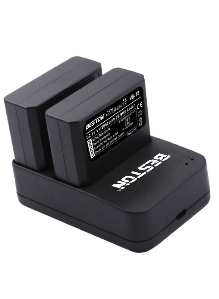 BESTON BESTON Dual Charger for GODOX VB18 Batteries USB Type-C - Image 4