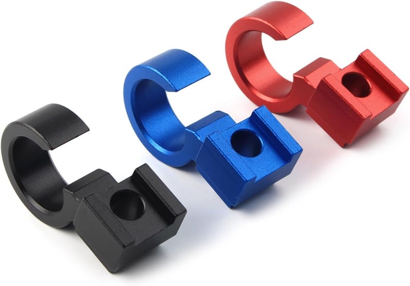 Wivplex Motorcycle Brake Hose Clamp - Red - Image 1