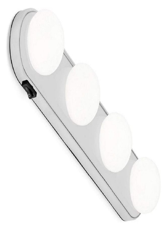 Portable Studio Glow Make Up Light Cosmetic Kit Battery Powered Mirror Lighting Super Bright 4 LED Bulbs - Image 2