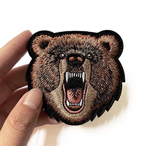 EHOPE Bear Patch Embroidered Armbands Badges Patch Hook & Loop Patches 3" x 3.15" Sized - Image 2