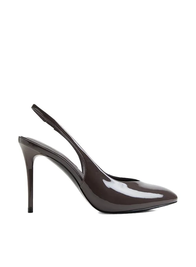 Annalore Ladies Brown Heeled Shoes