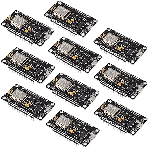 Dorhea 10PCS ESP8266 WiFi Development Internet Board NodeMCU LUA 4M Flash Serial Wireless Module CH340 Serial WiFi WLAN Communication Compatible with Board IDE/Micropython - Image 1