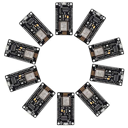 Dorhea 10PCS ESP8266 WiFi Development Internet Board NodeMCU LUA 4M Flash Serial Wireless Module CH340 Serial WiFi WLAN Communication Compatible with Board IDE/Micropython - Image 2