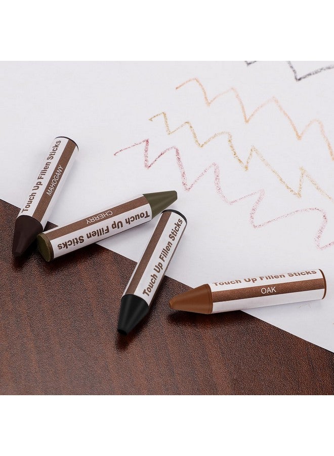 SEISSO Wood Furniture Scratch Repair Filler Sticks, 8 Colors Wax Sticks with Sharpener, Premium Wood Scratch/Dent/Crack/Mark/Stain Cover&Remover, Upgrade Crayons for Floor, Table, Door, Cabinet - Image 2