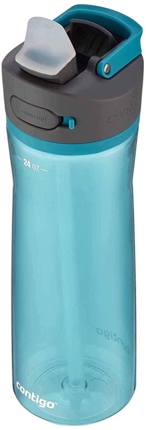Contigo Ashland 2.0 Leak-Proof  Dishwasher Safe Water Bottle with Lid Lock & Angled Straw  Interchangeable Lid  24oz - Juniper - Image 1
